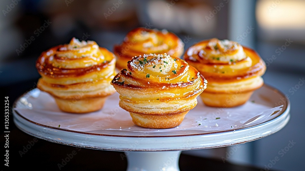 A close-up image of a plate filled with delicious doughnuts on a tray, with a clear view of a beautiful window in the backdrop A close-up image of a plate filled with delicious doughnuts on a tray, with a clear view of a beautiful window in the backdrop