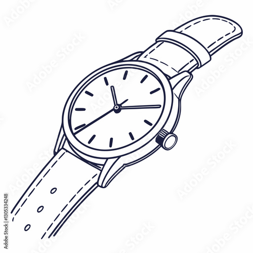 vector illustration of a clock