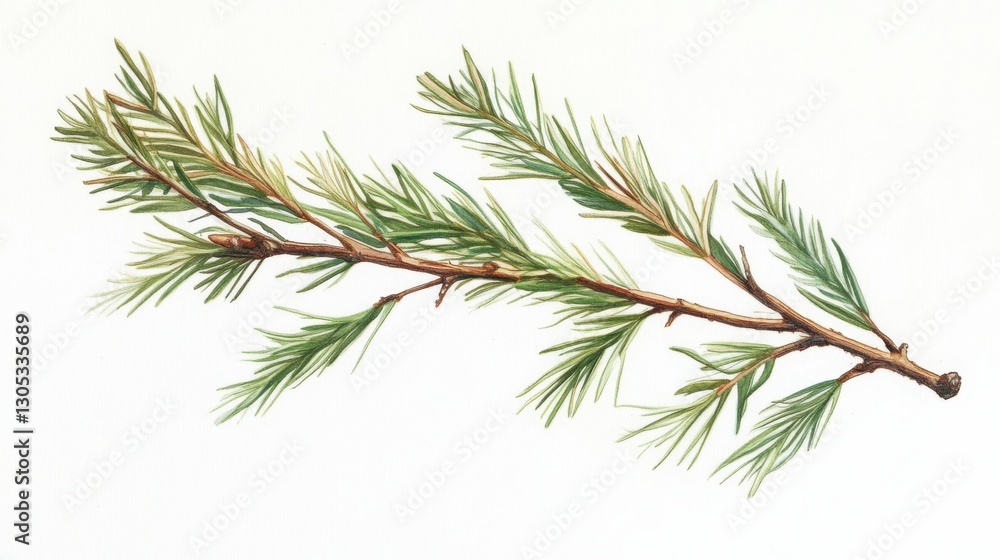 Fototapeta premium Melaleuca Tea Tree Isolated with Essential Oil Extract and Leaf Branch