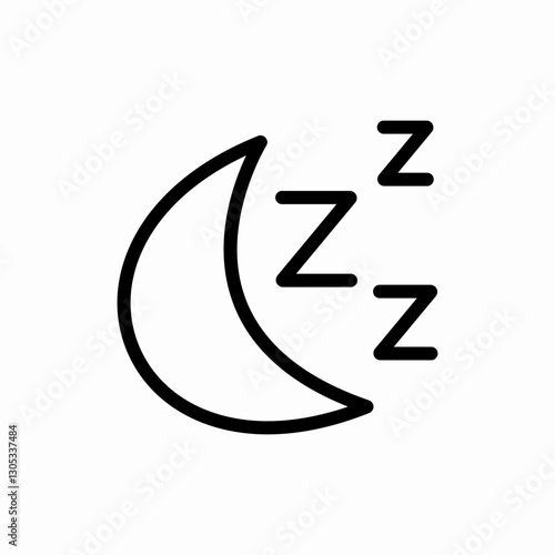 Free Download Crescent moon night icon vector sign - GFXLoad
