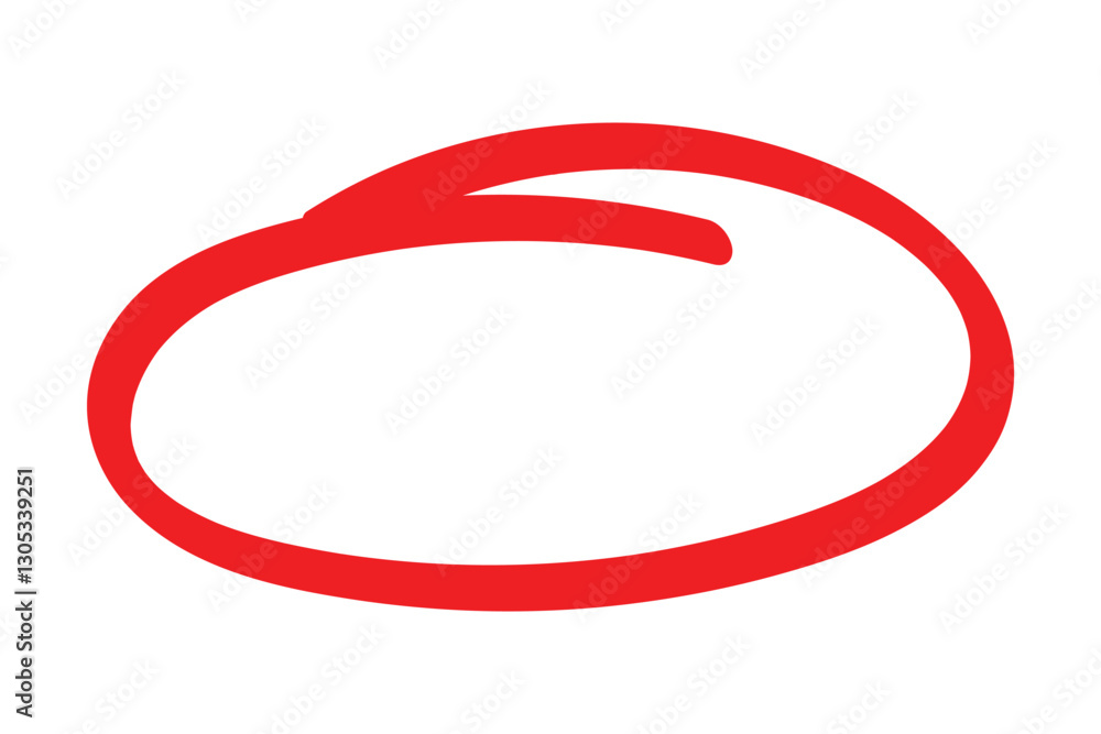 Hand drawn red marker round frame. Hand drawn circle line. Doodle element hand drawn illustration. Hand drawn red marker round frame. Hand drawn circle line. Doodle element hand drawn illustration.