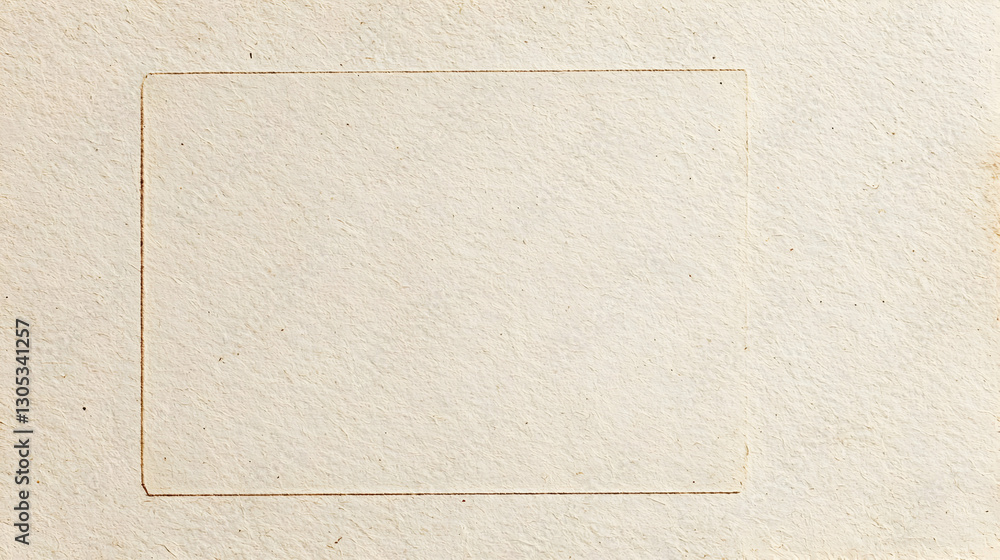 Fototapeta premium Blank Vintage Paper with Subtle Texture and Empty Border Design