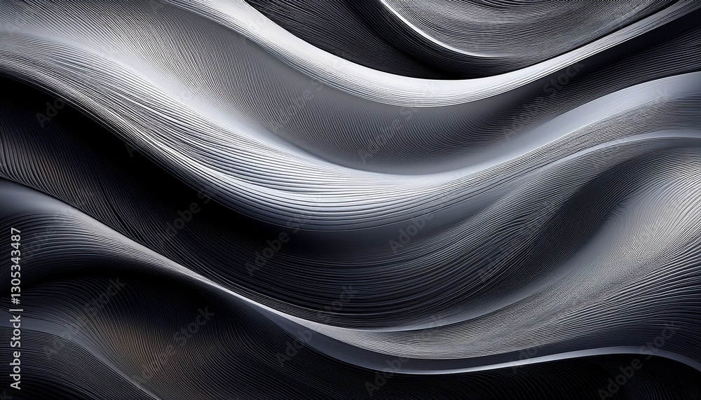 Obraz premium elegant gray and black abstract texture with smooth flowing lines for modern design backgrounds and artistic projects