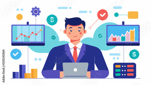 While traditional market techniques may have relied on intuition and gut feelings financial market algorithms have ushered in a new era of datadriven and systematic trading.. Vector illustration