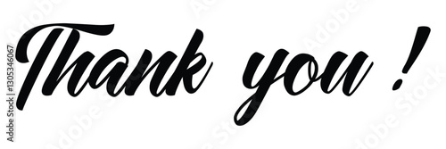 Thank You. Hand lettering Thank You for holiday Thanksgiving Day, vintage graphic, banner, poster. Greeting card calligraphy thank you, postcard for holiday Thanksgiving Day. Vector Illustration. eps