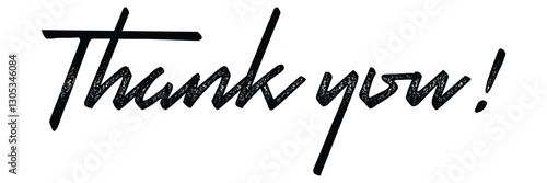 Thank you inscription calligraphy