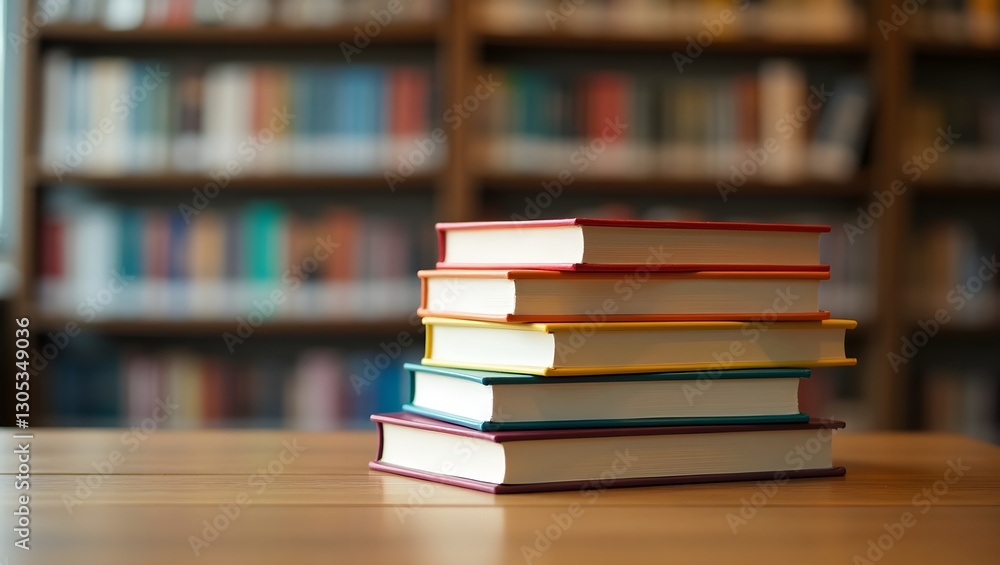 stack of books on shelf stack of books on shelf