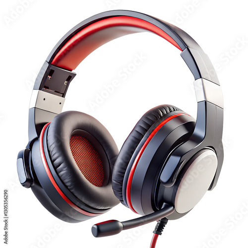 headphones isolated on transparent background.