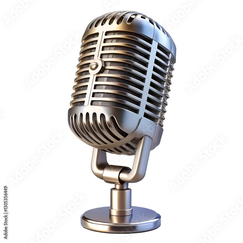 microphone isolated on transparent background.