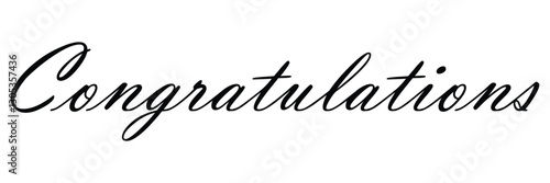 Congratulation text vector illustration