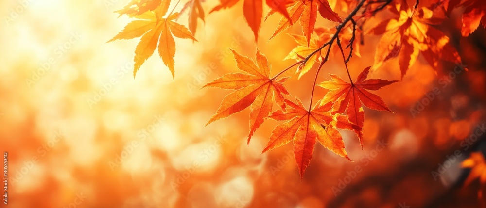 Autumn's fiery charm expressed through vibrant red leaves against a glowing backdrop, evoking warmth and the poetic beauty of the season. Autumn's fiery charm expressed through vibrant red leaves against a glowing backdrop, evoking warmth and the poetic beauty of the season.