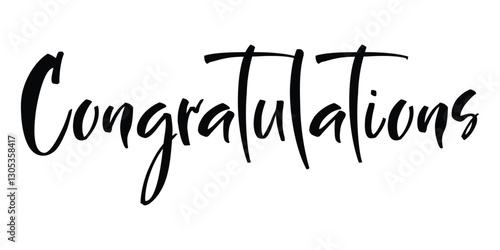 Congratulation text design for wishing card design