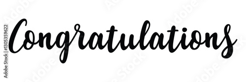 Congratulations calligraphy