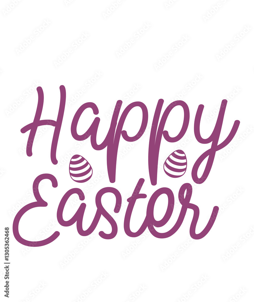 Happy Easter typography clip art design on plain white transparent isolated background for card, shirt, hoodie, sweatshirt, apparel, tag, mug, icon, poster or badge Happy Easter typography clip art design on plain white transparent isolated background for card, shirt, hoodie, sweatshirt, apparel, tag, mug, icon, poster or badge