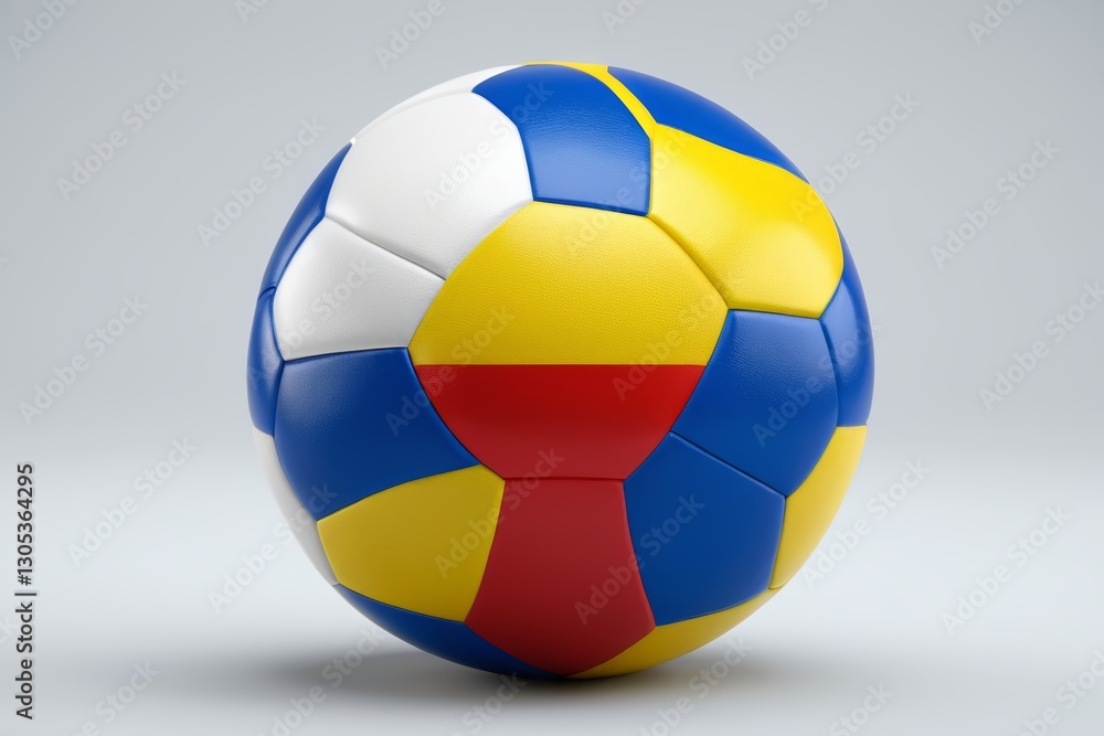 a close up of a soccer ball with a flag of colombia a close up of a soccer ball with a flag of colombia
