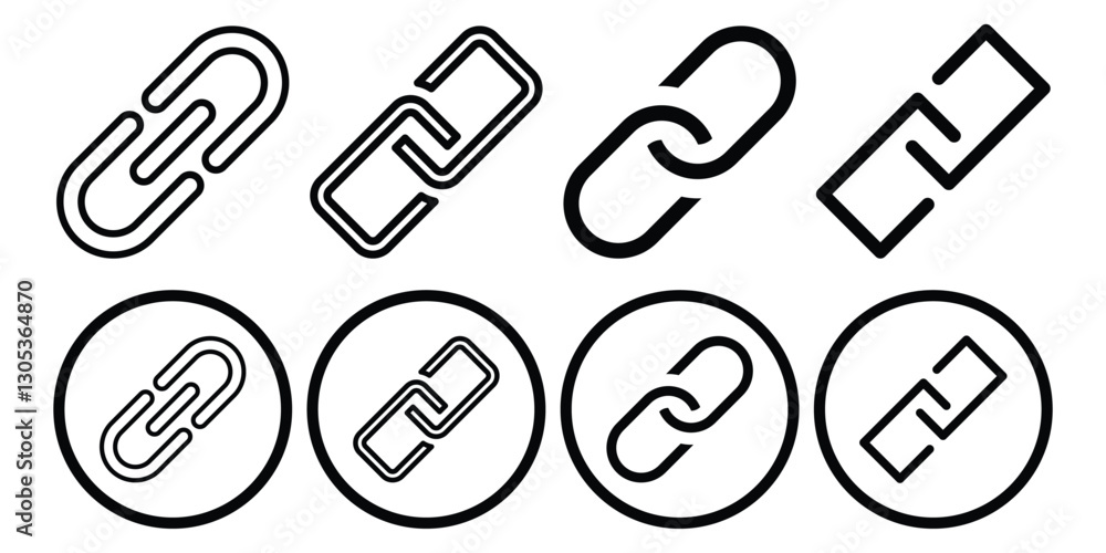 Link icon isolated on white background. Link vector icon. Hyperlink chain symbol. Vector illustration. EPS 10 Link icon isolated on white background. Link vector icon. Hyperlink chain symbol. Vector illustration. EPS 10