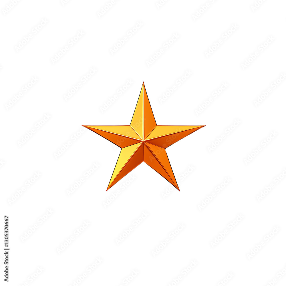 Obraz premium 3d golden star logo