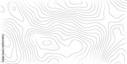 Abstract Topographic Pattern Banner Background, geographic line map with elevation assignments. Modern design background with wavy pattern. Paper texture Imitation of a geographical map shades.