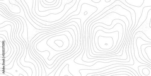 Abstract Topographic Pattern Banner Background, geographic line map with elevation assignments. Modern design background with wavy pattern. Paper texture Imitation of a geographical map shades.