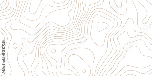 Abstract Topographic Pattern Banner Background, geographic line map with elevation assignments. Modern design background with wavy pattern. Paper texture Imitation of a geographical map shades.