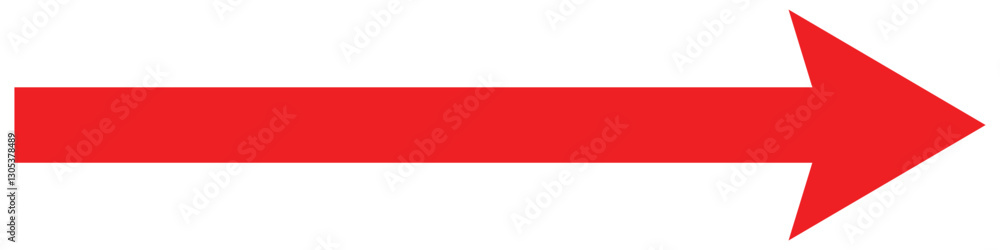 Long arrow icon vector. Red long arrow icon. Arrow pointing to the right. Long arrow icon vector. Red long arrow icon. Arrow pointing to the right.