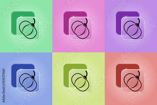Set of pumpkin icons