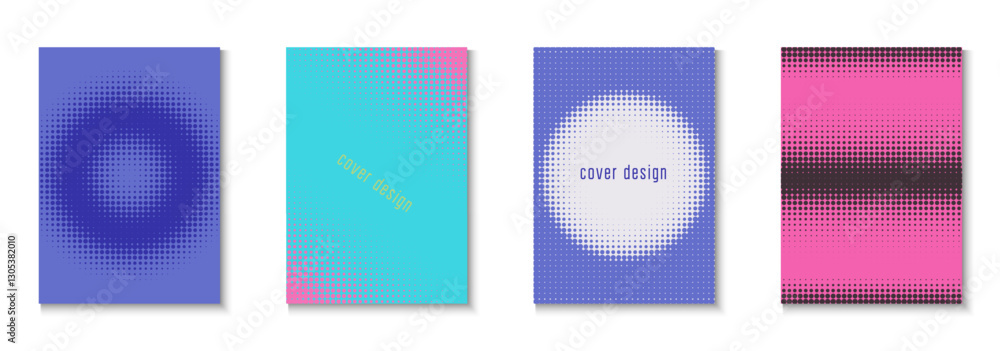 Halftone Cover Set. Modern Shapes In Tech Layout. Linear Shapes In Annual Frame. Wave Flyer. Minimalist Abstract Background. Geometric Party Poster. Trendy Halftone Cover Halftone Cover Set. Modern Shapes In Tech Layout. Linear Shapes In Annual Frame. Wave Flyer. Minimalist Abstract Background. Geometric Party Poster. Trendy Halftone Cover