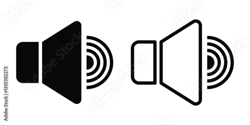 Speaker icon, sound icon vector, sound symbol, volume speaker