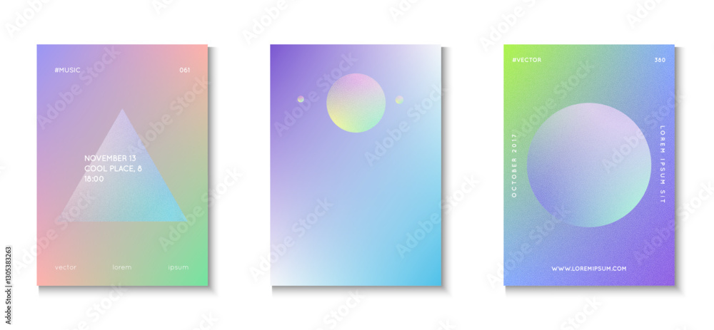 Fototapeta premium Triangle Background. Violet Texture 3d Set. Abstract Design. Hipster Elements. Memphis Placard. Grainy Gradient Shape. Aesthetic Modern Illustration. Purple Triangle Background