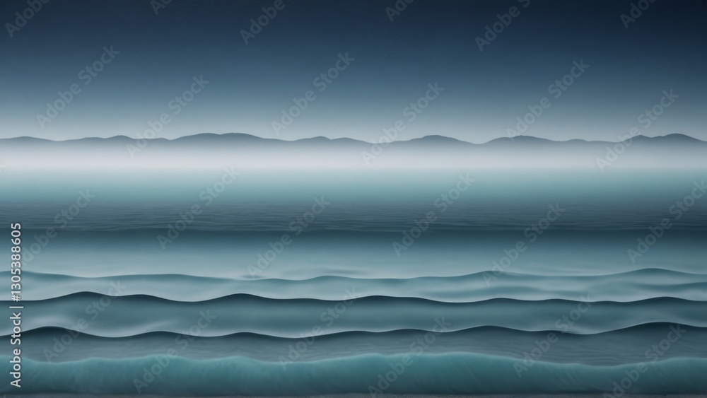 Fototapeta premium Abstract wave pattern with gradient hues. Modern, fluid texture perfect for backgrounds, design elements, or contemporary projects.