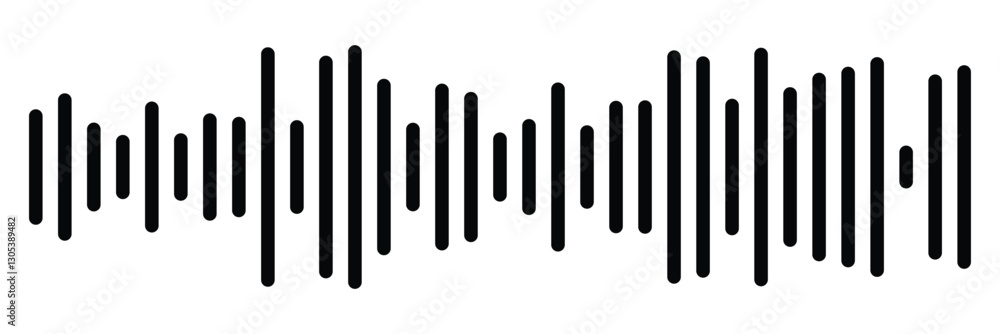 Sound wave icon vector illustration Sound wave icon vector illustration