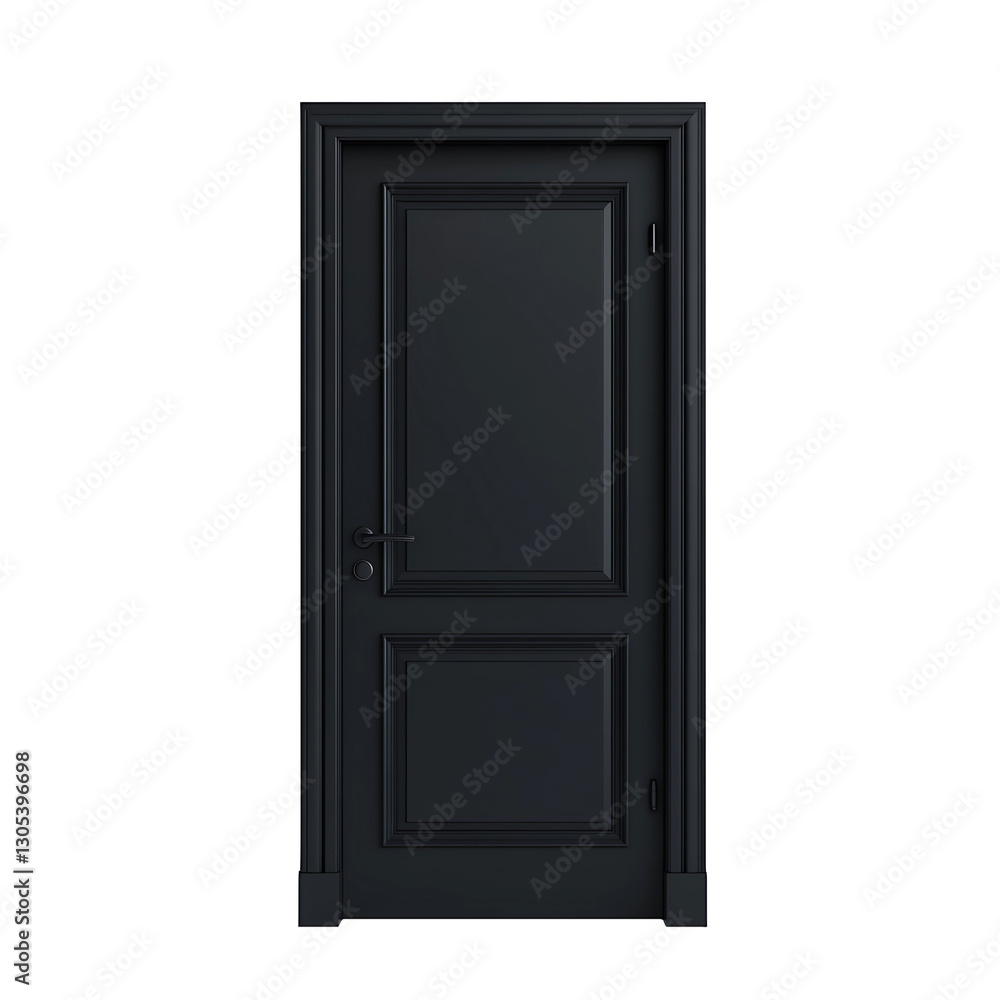 A sophisticated, dark-toned door with classic panel detailing, ideal for adding a touch of elegance to any interior or exterior space. A sophisticated, dark-toned door with classic panel detailing, ideal for adding a touch of elegance to any interior or exterior space.