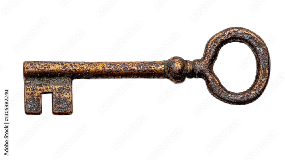 Antique Iron Key with Rustic Patina Ideal for Vintage Decor, Historical Themes, and Creative Photography Projects Antique Iron Key with Rustic Patina Ideal for Vintage Decor, Historical Themes, and Creative Photography Projects