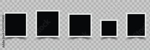 Empty photo frame icon vector illustration