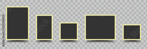 Empty photo frame icon vector illustration
