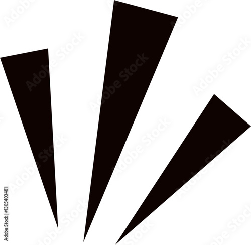 気付き　リアクション　アイコン　シンプル　黒　単体