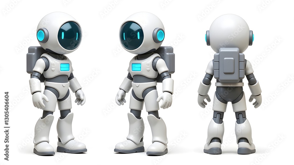 Sci-fi astronaut's white armor Sci-fi astronaut's white armor