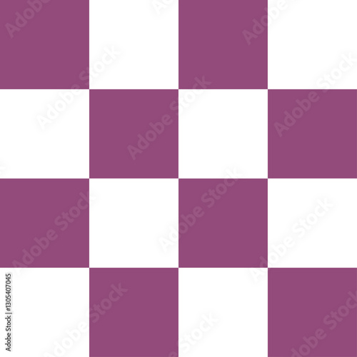 市松模様　紫　アイコン　イラスト