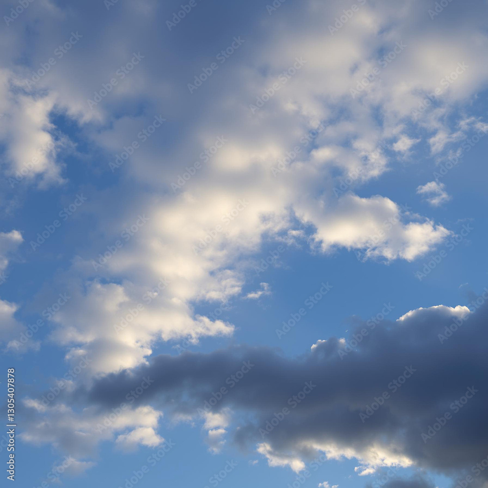 Fototapeta premium Serene Sky with Fluffy CloudsClouds in the Sky
