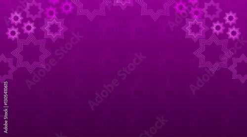Abstract presentation background | Futuristic background | Floral background with geometric shape | Gradient background with star shape for poster, greeting, decoration with amethyst color