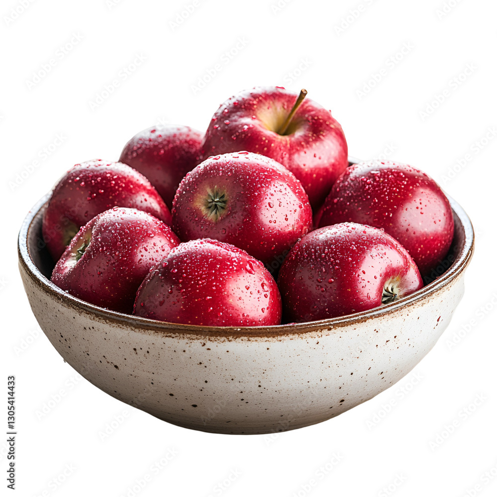 Juicy Red Apples in Rustic Bowl, Fresh Fruit, Autumn Harvest Juicy Red Apples in Rustic Bowl, Fresh Fruit, Autumn Harvest