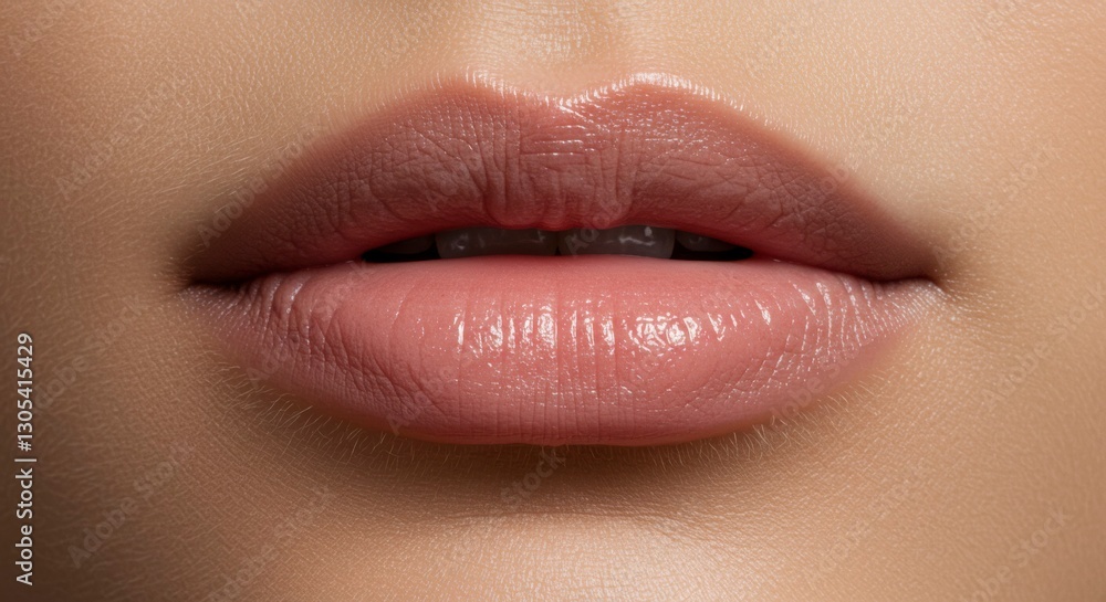 Fototapeta premium Closeup Woman Lips Makeup (1)