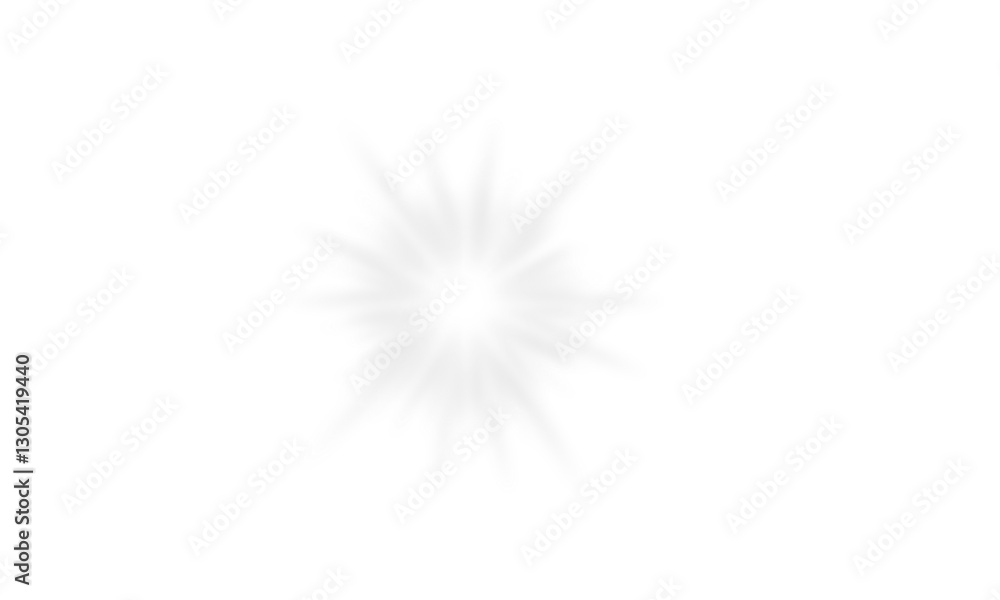 Fototapeta premium White glowing light effect with starlight sparkle isolated on transparent background. Flare shine glow. Sparkling light flare PNG. Magical glow design elements for creative projects