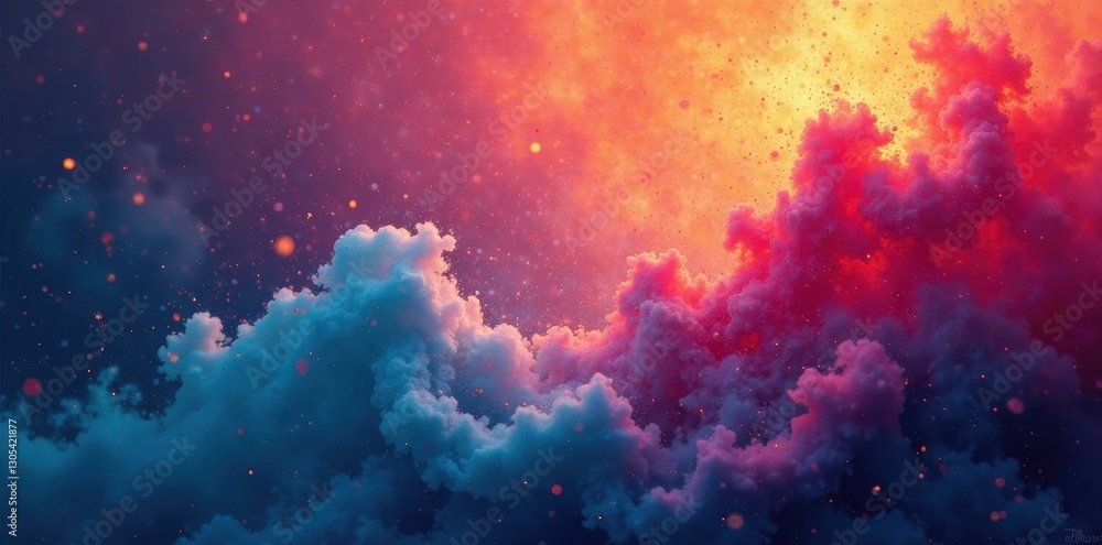 Naklejka premium Ghostly dark smudges, faded photocopy texture on bright backdrop, photocopy, pattern