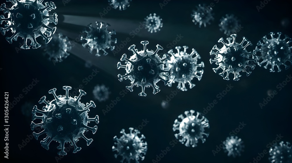 Extreme close-up of a virus Extreme close-up of a virus