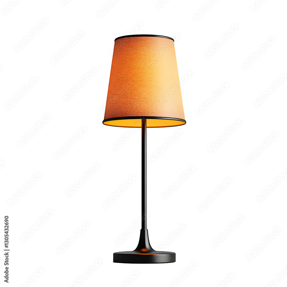 modern tall slim table lamp 3D render modern tall slim table lamp 3D render