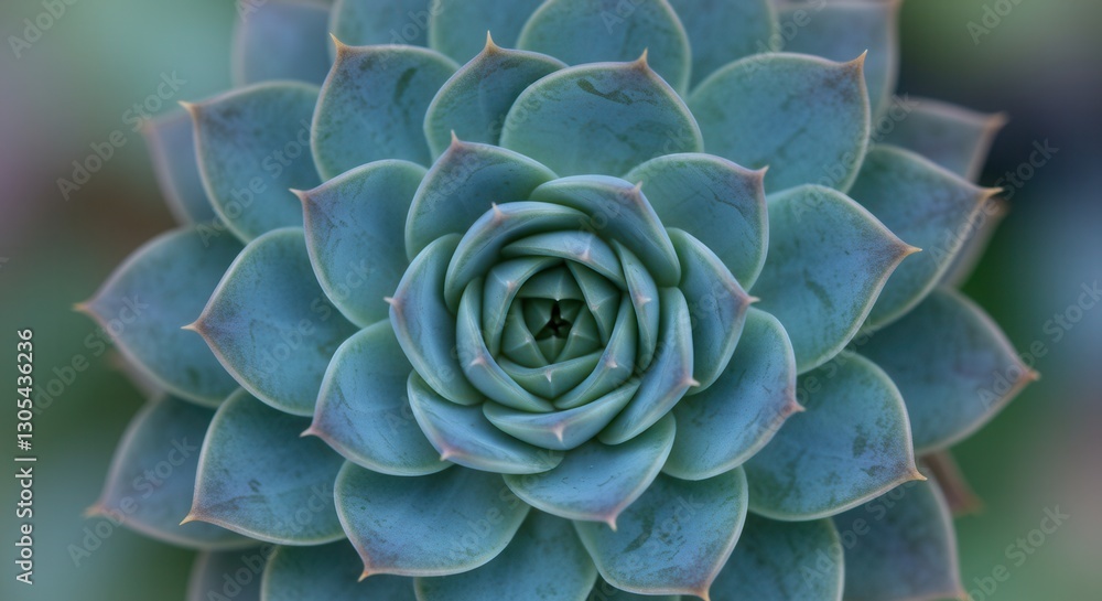 Close Up of Succulent Plant with Symmetrical Leaf Pattern Detail Close Up of Succulent Plant with Symmetrical Leaf Pattern Detail