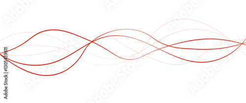 Thin line wavy background. Abstract black lines wave curve motion on white background vector. coloring abstract thin wave.