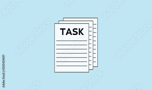 Task file icon design vector illustration