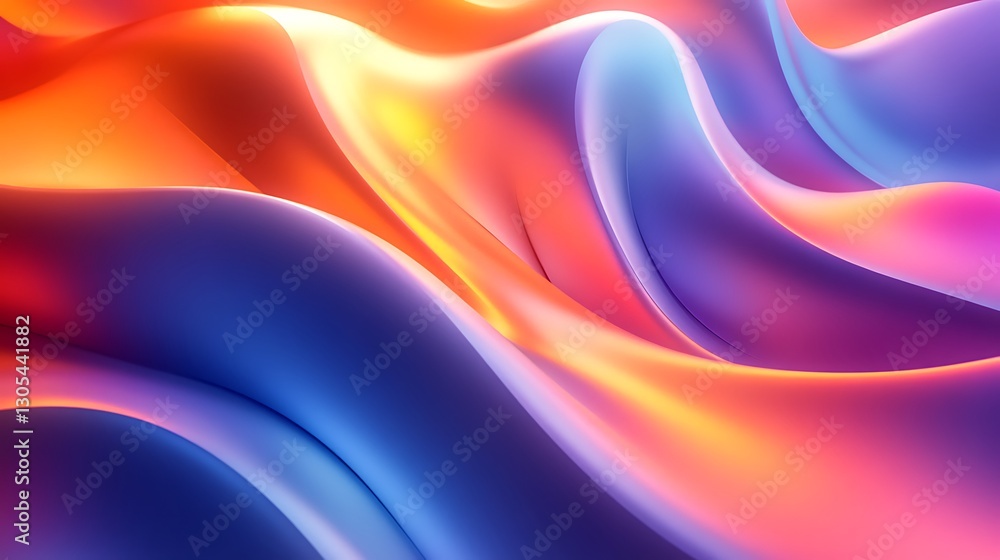 Obraz premium Abstract Colorful Liquid Waves (1)